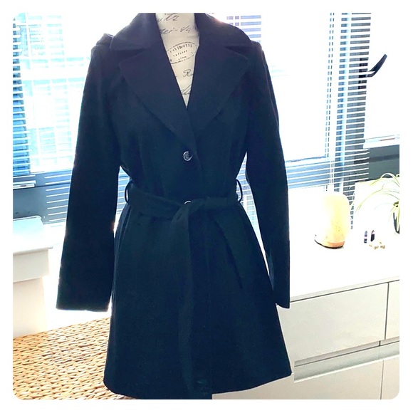 MICHAEL Michael Kors Jackets & Blazers - MK Hooded Belted Wool Coat